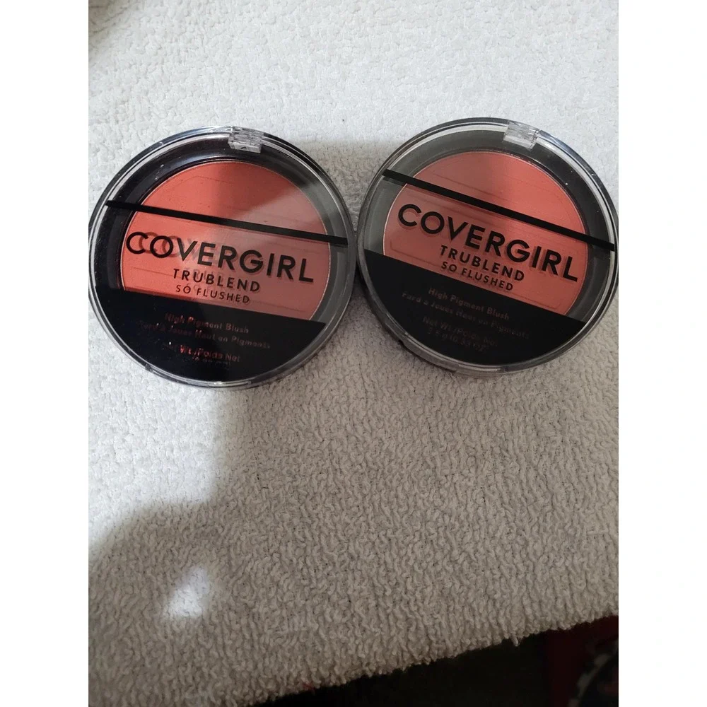 Covergirl Blush Women 0.33oz Coral New 2pk TruBlend So Flushed 345 Hot Frenzy